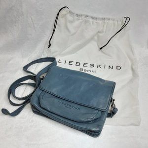 LIEBESKIND Berlin Calista Leather Crossbody Slate Blue
